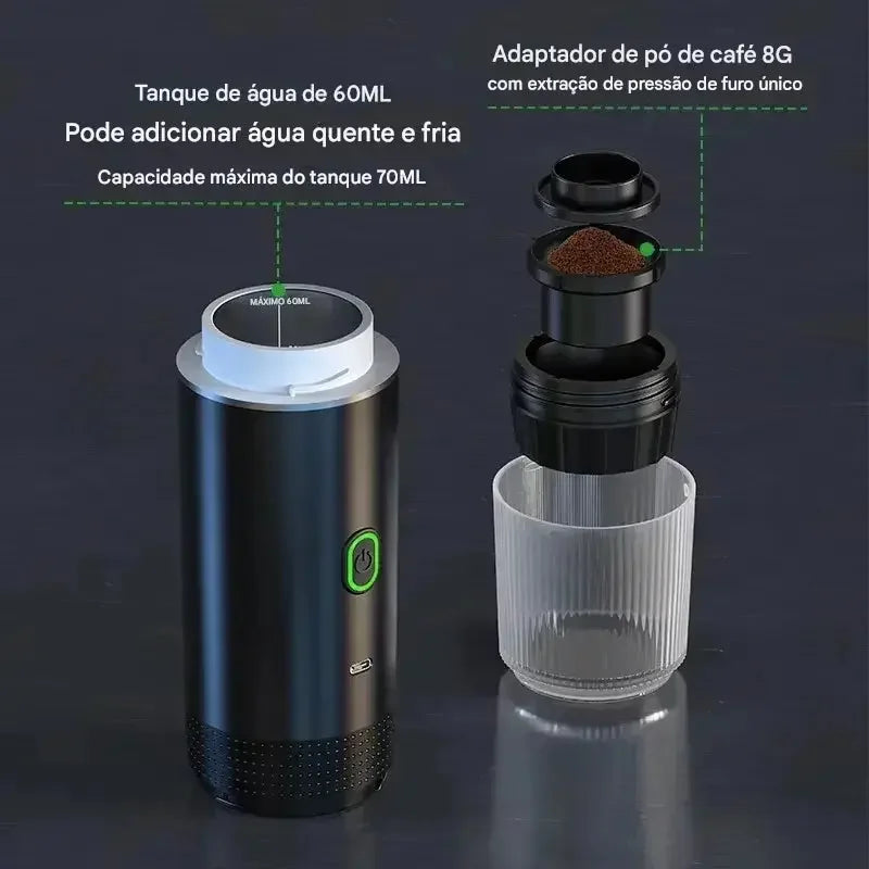 Cafeteira Elétrica Portátil 3 em 1