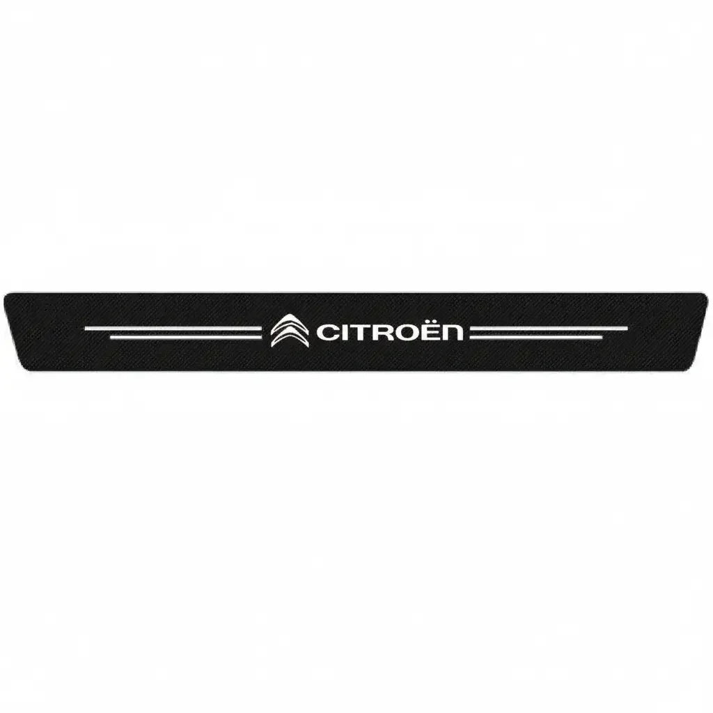 Kit Adesivo de Carbono de Soleira de Porta de Carro