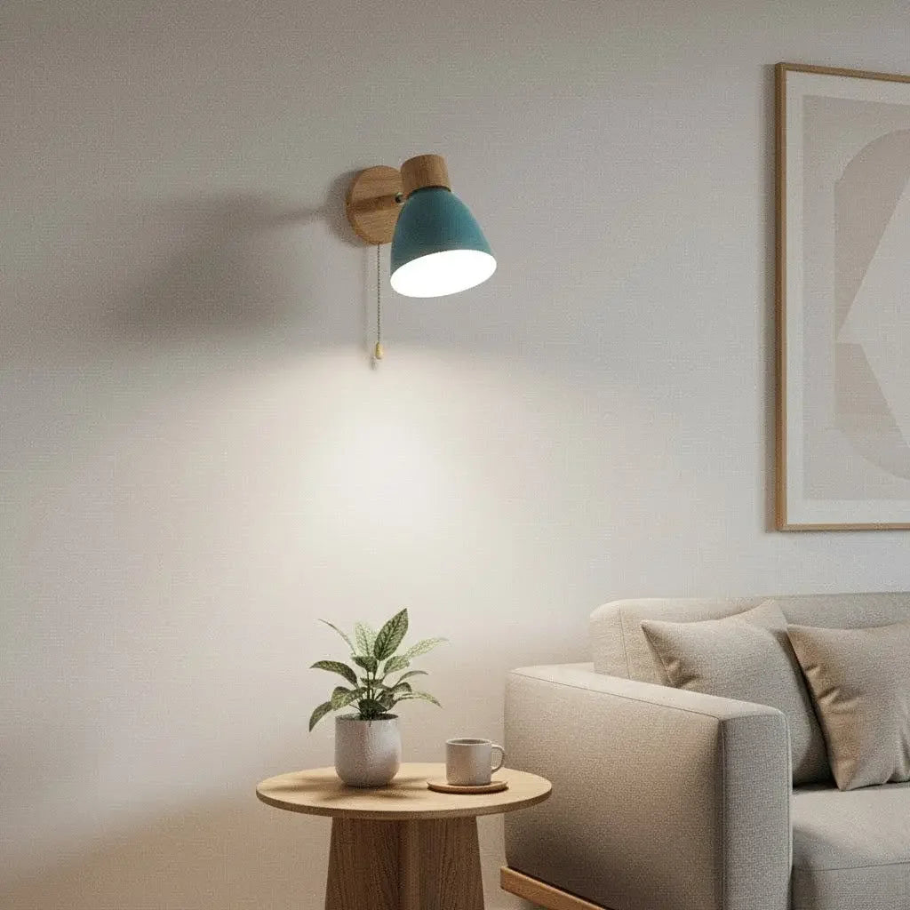 Arandela de Parede em Madeira Wooden Wall Light