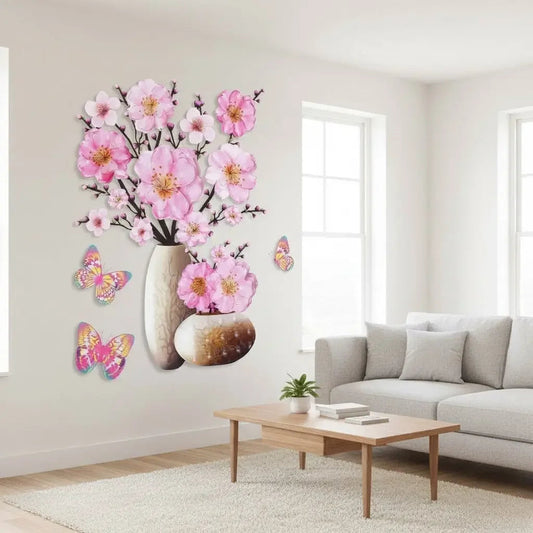Adesivo de Flores 3D