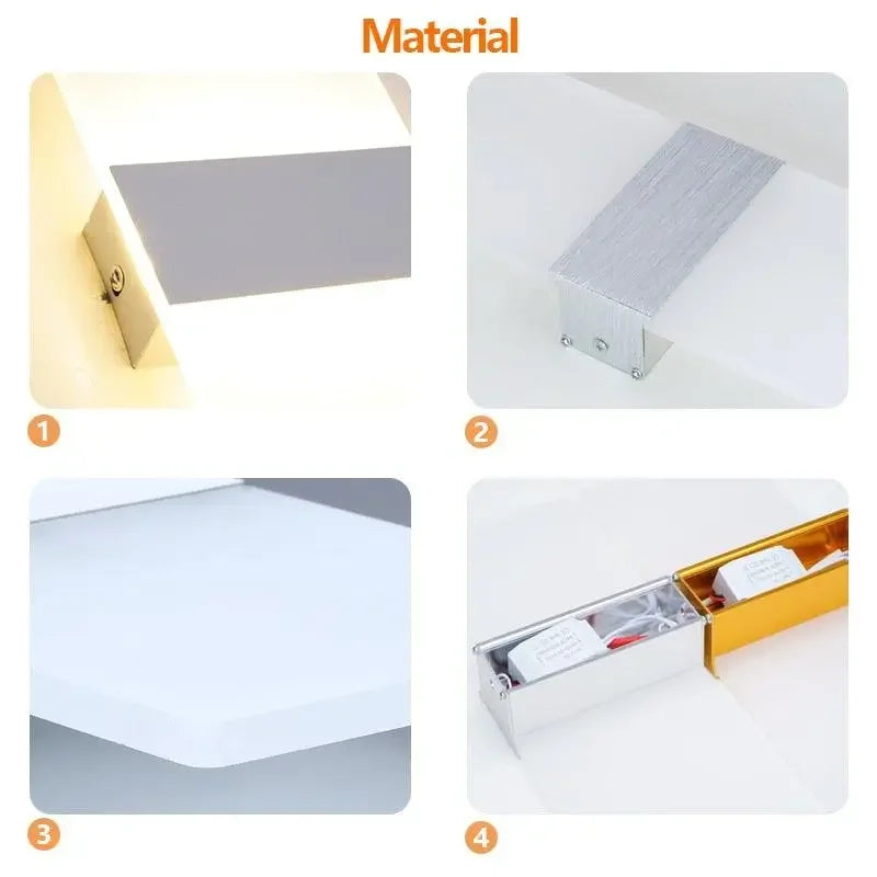 Arandela de Parede Minimalista em Acrílico Iluminação Moderna