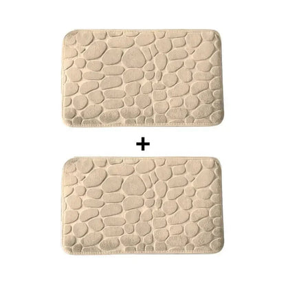 Kit 2 Tapetes para Banheiro Antiderrapante & Ultraabsorvente 3D