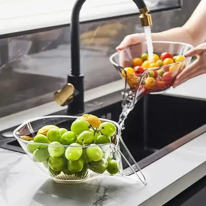 Kit Cesta de Drenagem para Legumes e Verduras