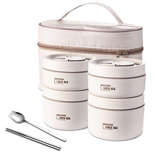 Kit 4 Potes Térmicos Lunchbox