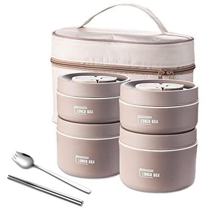 Kit 4 Potes Térmicos Lunchbox